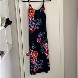 Body-con floral midi dress